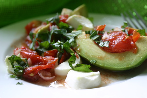 Avocado, Tomato Salad