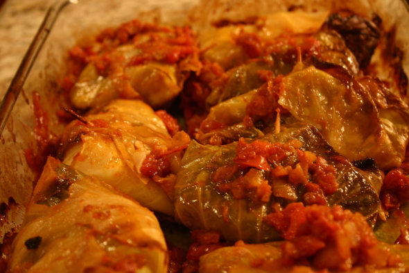 Low Carb Chicken Stuffed in Cabbage Leaves photo 002