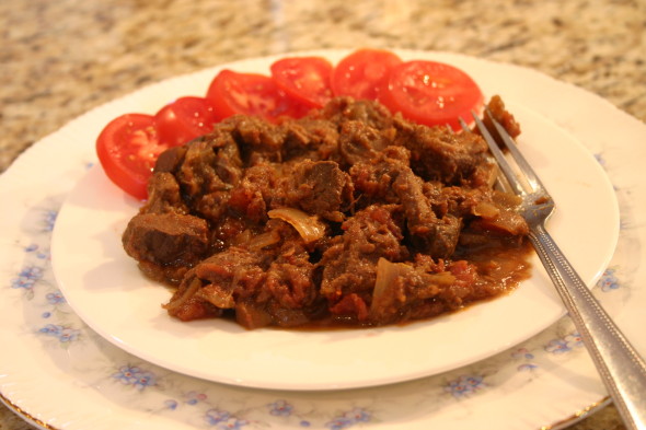 Middle Eastern Beef and Egg Plant Stew 003